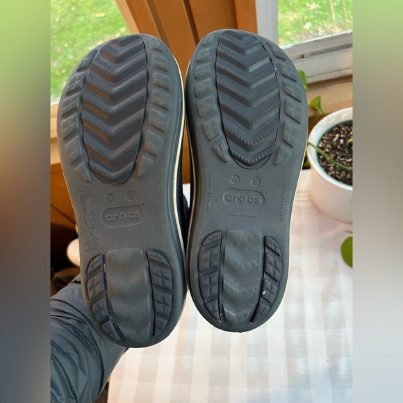 Crocs Jaunt Shorty Pull On Rain Boots Navy Blue Wellies Women's Size 7 - Picture 6 of 7